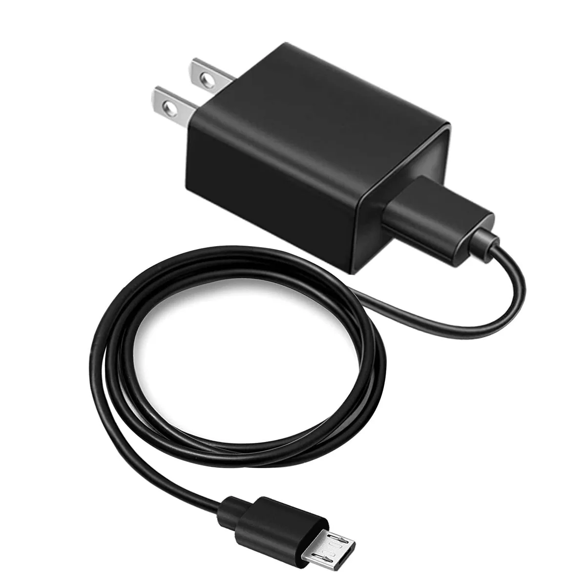  ycwwzzh 5ft Micro USB Charger Cable Black 10W 5V 5A — product photo