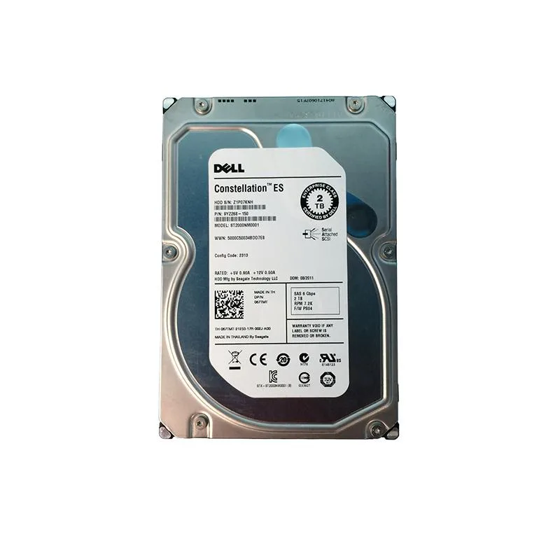 Seagate Seagate Constellation ES 2TB 7200RPM SAS 6Gb/s 64MB Cache 3.5-inch internal hard drive — product photo