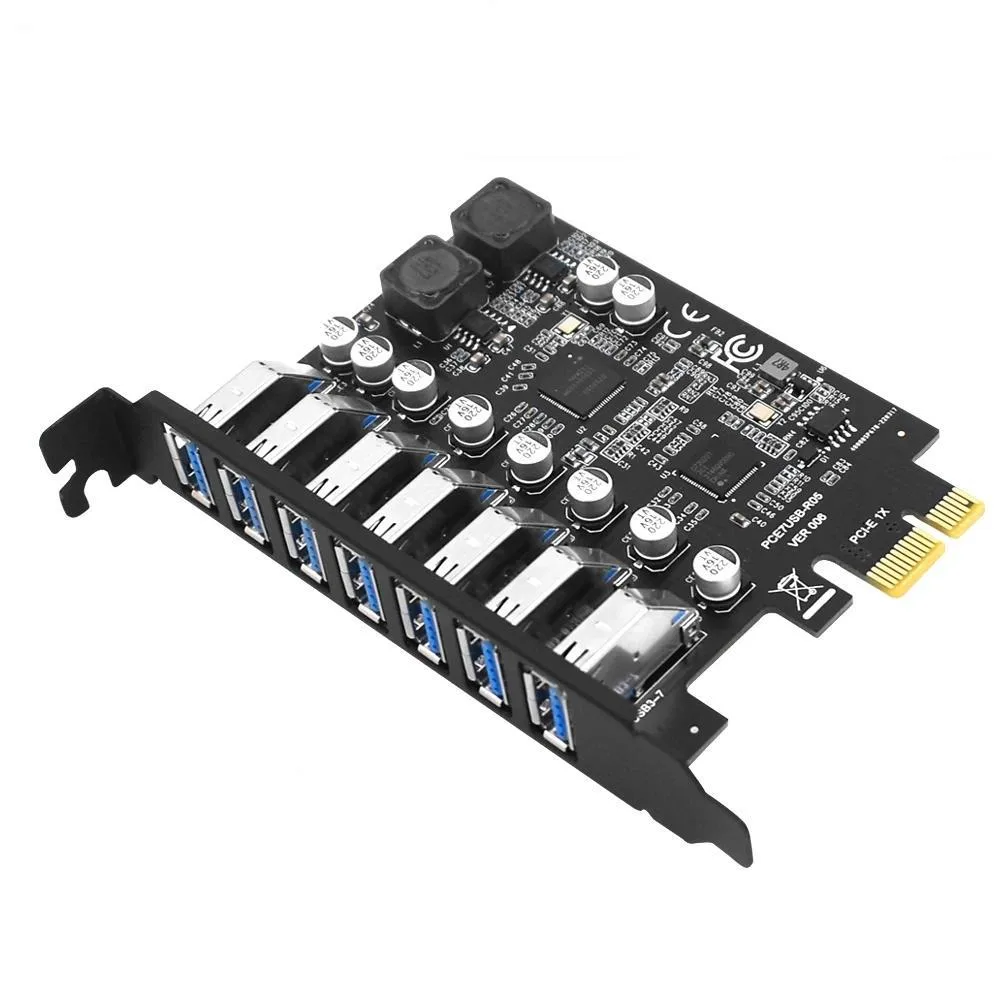 ESTONE ESTONE PCIE27USBA 7 Port PCIe USB 3.0 Expansion Card — product photo