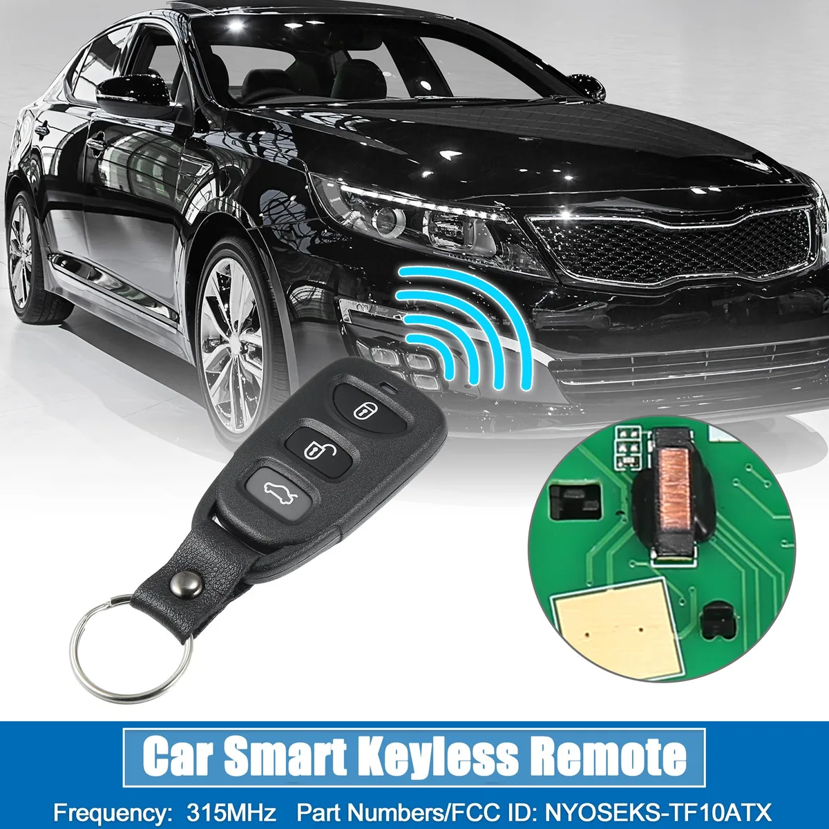 Unique-Bargains Unique-Bargains Keyless Entry Remote 4 Button 315MHz Kia Optima 2011-2013 NYOSEKS-TF10ATX — product photo