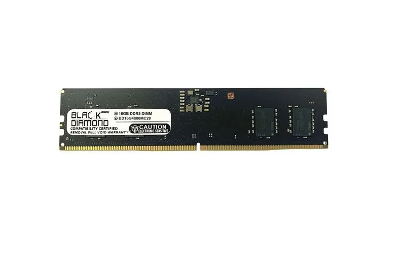 Black Diamond Memory Black Diamond Memory BD16G4800MC28 16GB DDR5 4800 CL40 288-Pin UDIMM 1.1V memory upgrade — product photo