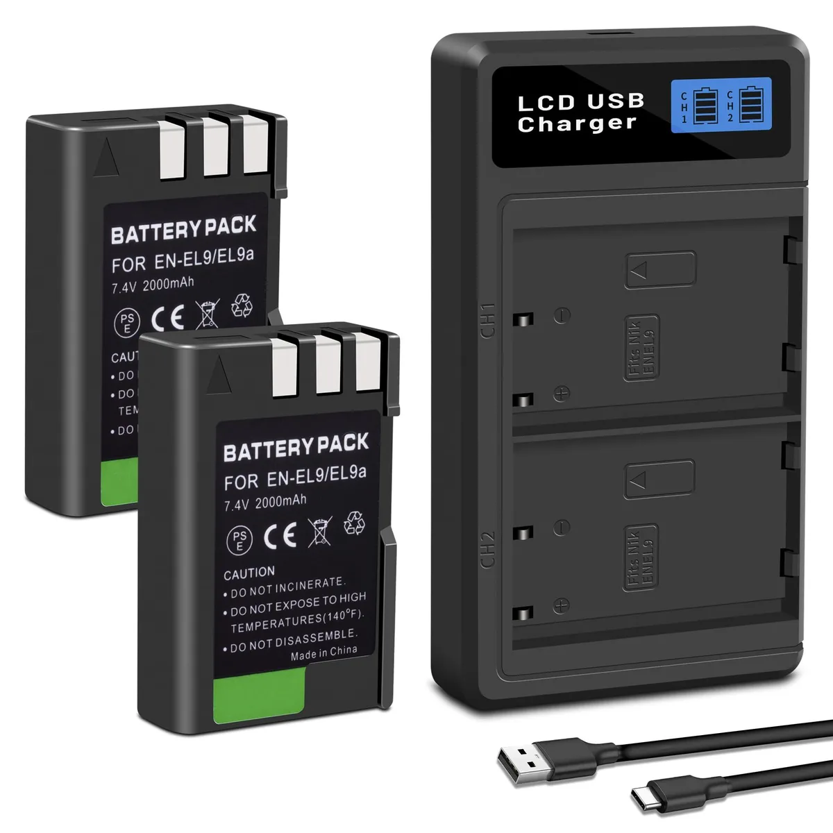  Accessory Power EN-EL9 camera battery 2000mAh 7.4V — product photo