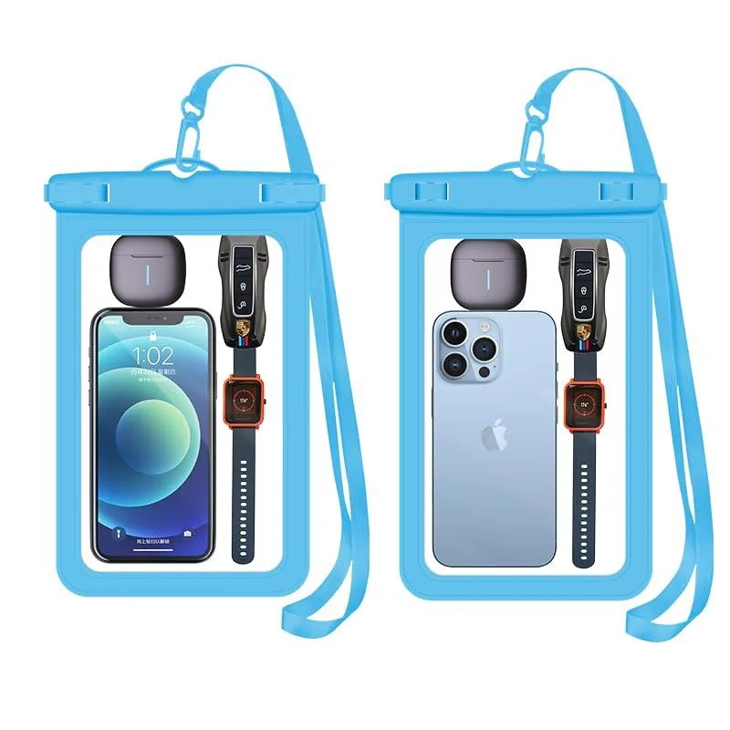 iShowMount WaterproofCase0001 Waterproof Case 2 Pack Blue 8.9" IPX8 — product photo