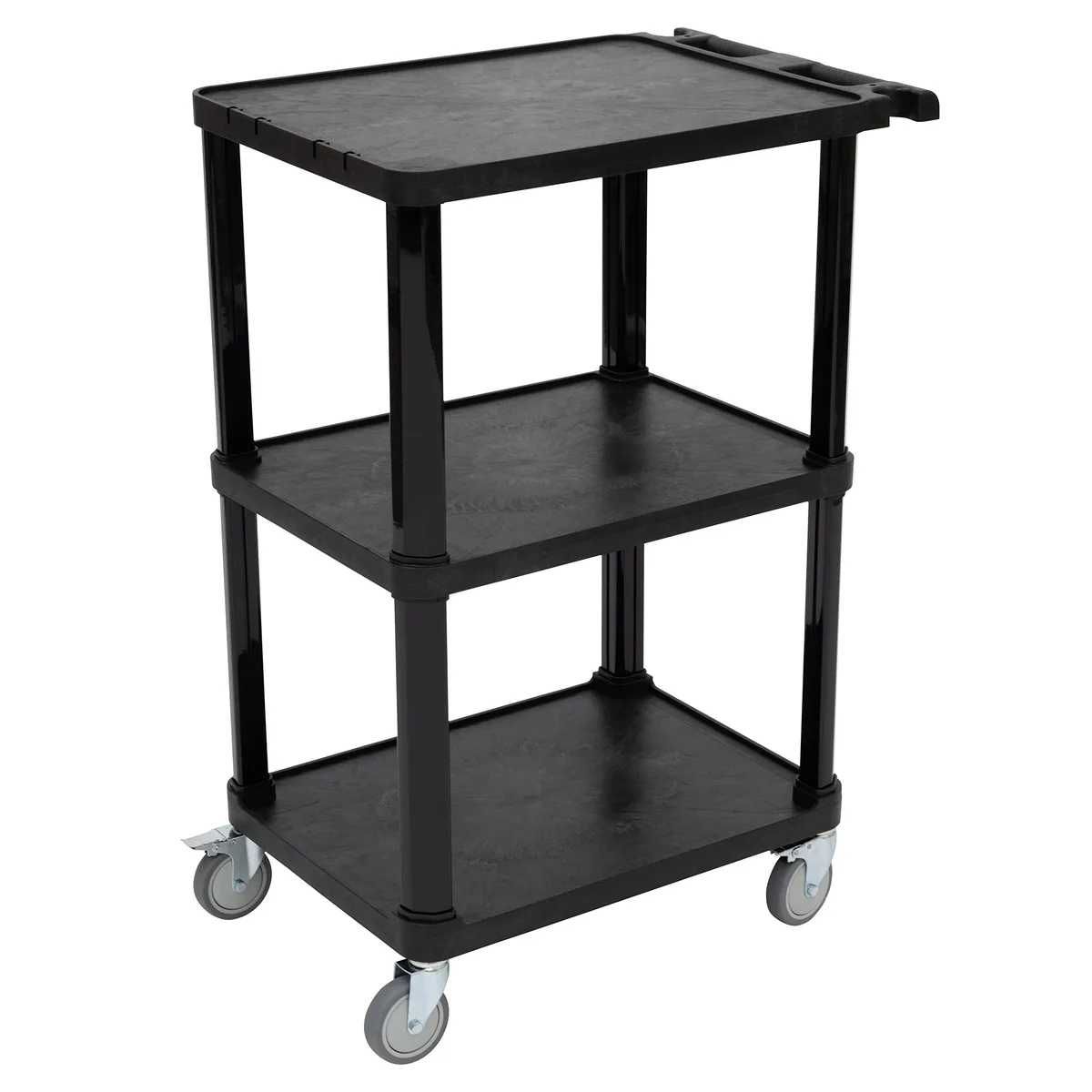  Mind Reader PAVC3 3-Tier Utility Cart Black 27.75"W 300 lbs — product photo