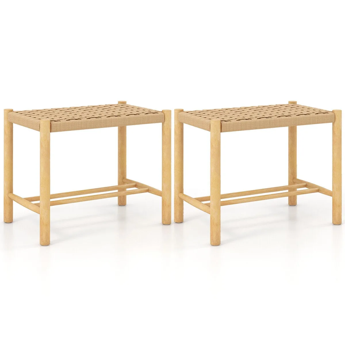 SlickBlue SlickBlue 18 Inch Barstool Set of 2 Natural — product photo