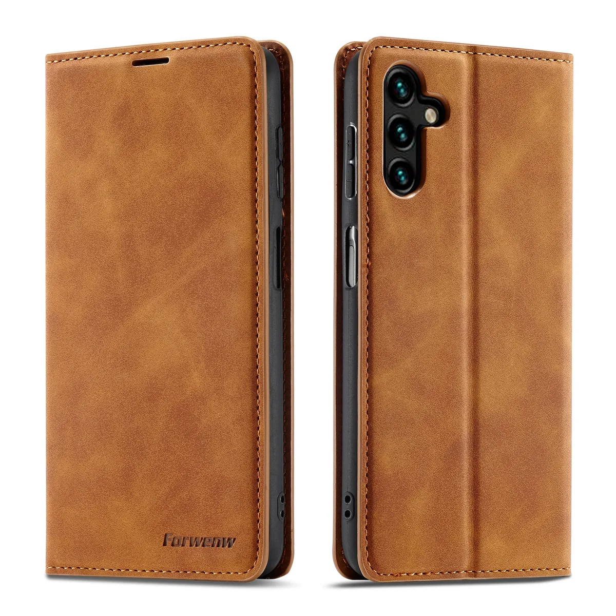 BONAEVER BONAEVER Flip Wallet Case Samsung Galaxy A55 5G Brown — product photo