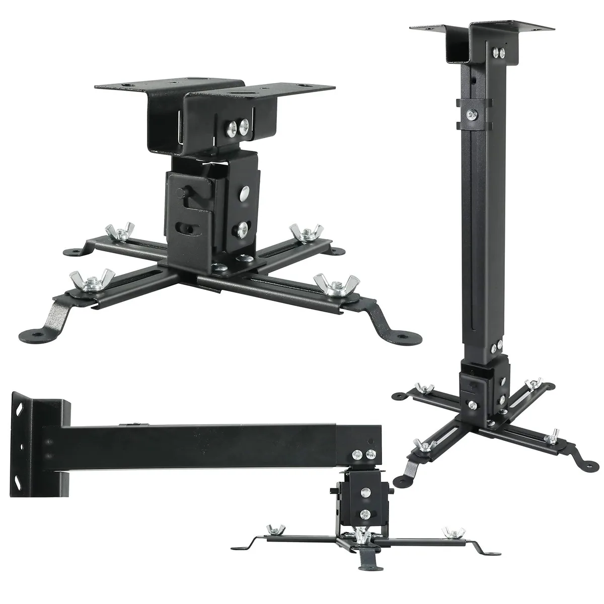  Homcine Projector Ceiling Wall Mount 11-13.7 in 44 lbs Black — product photo