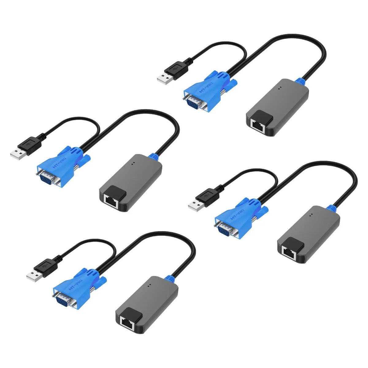 Vszerda Vszerda PM01-4 4 Pack USB VGA to RJ45 Dongle KVM Switch — product photo
