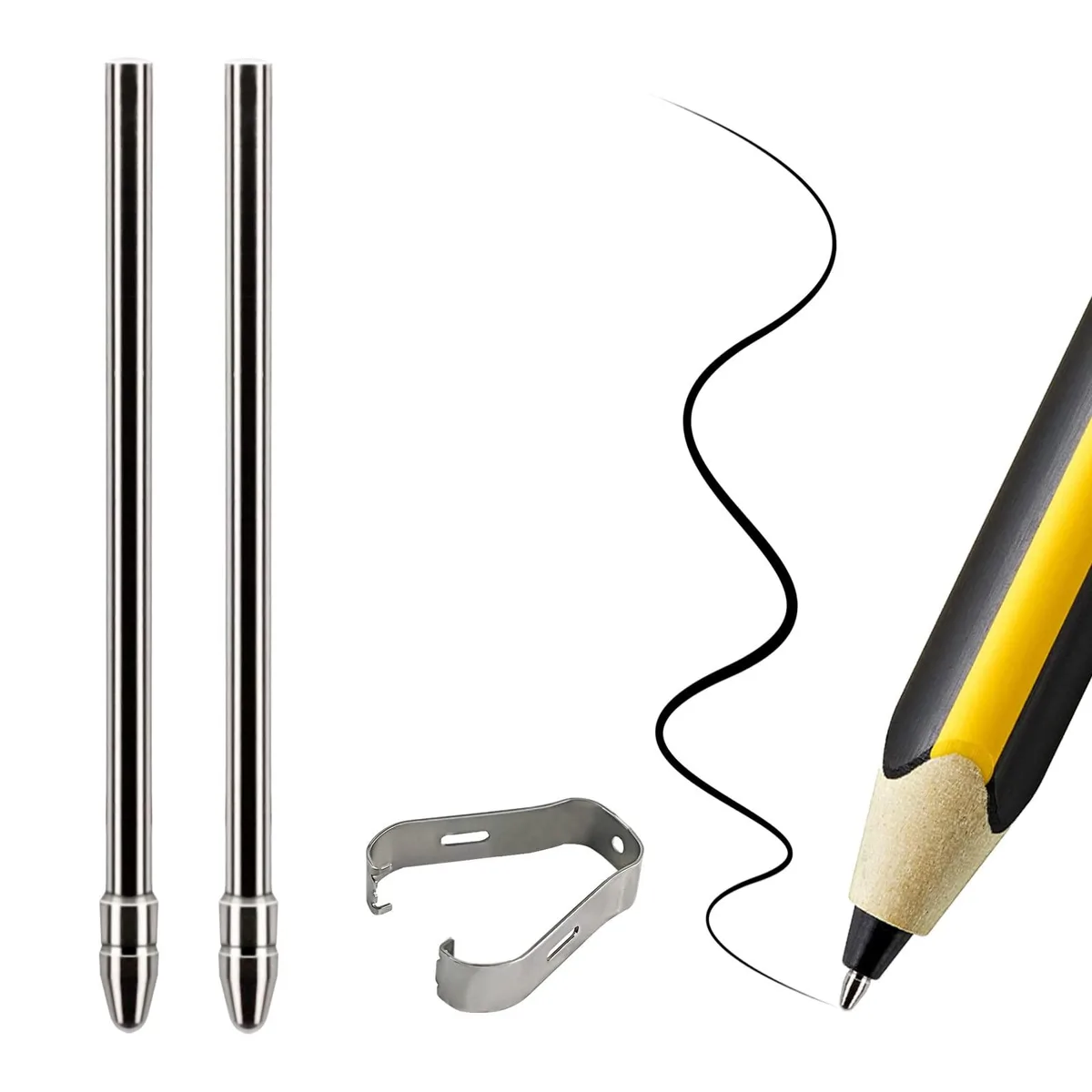 REEYEAR Titanium Alloy Ballpoint Tips for STAEDTLER Noris Digital, 2 Pcs — product photo