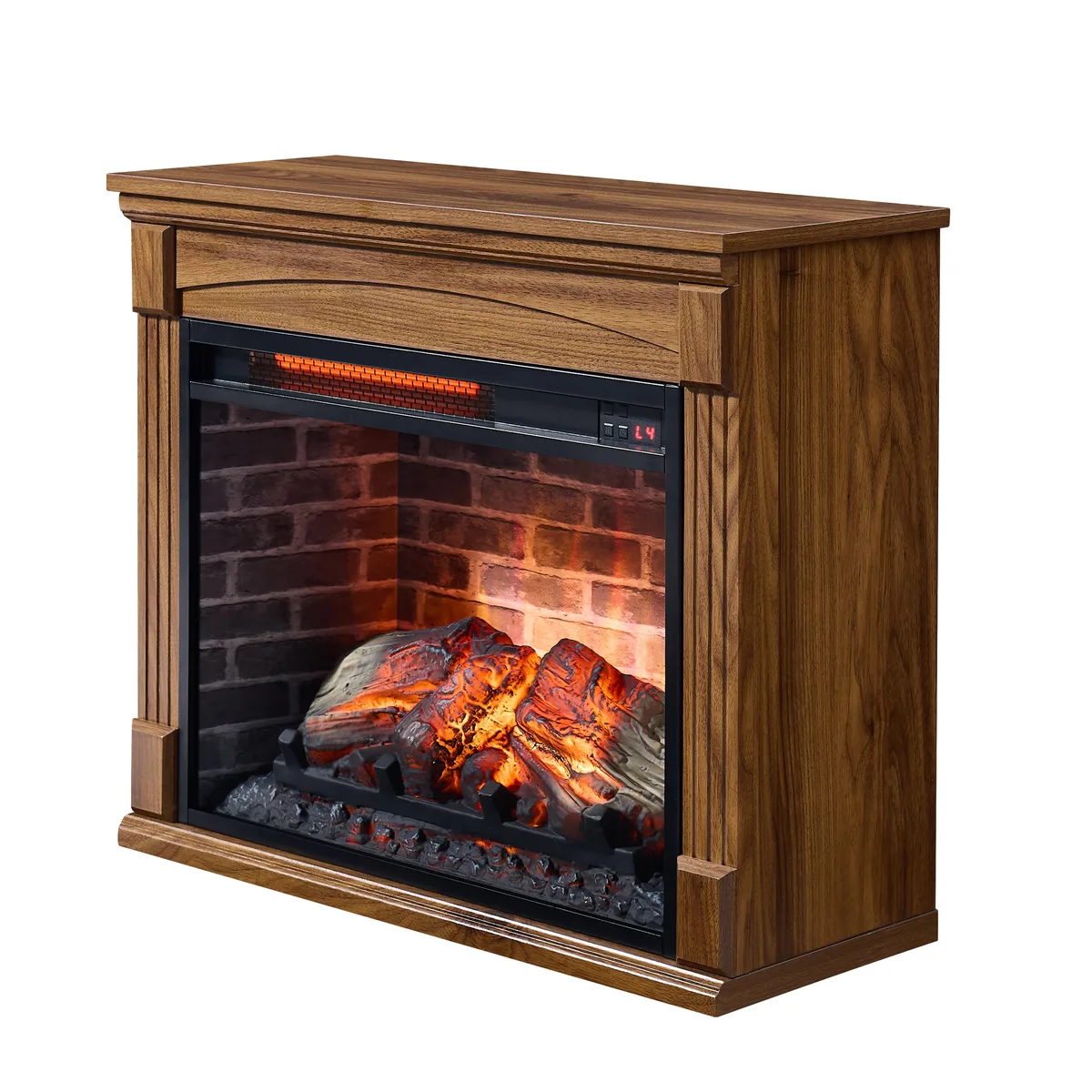tuphen tuphen 28 inch Electric Fireplace TV Media Center Dark Oak — product photo