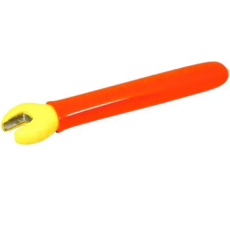 Gray Tools 11mm insulated open-end wrench with orange and yellow safety layers