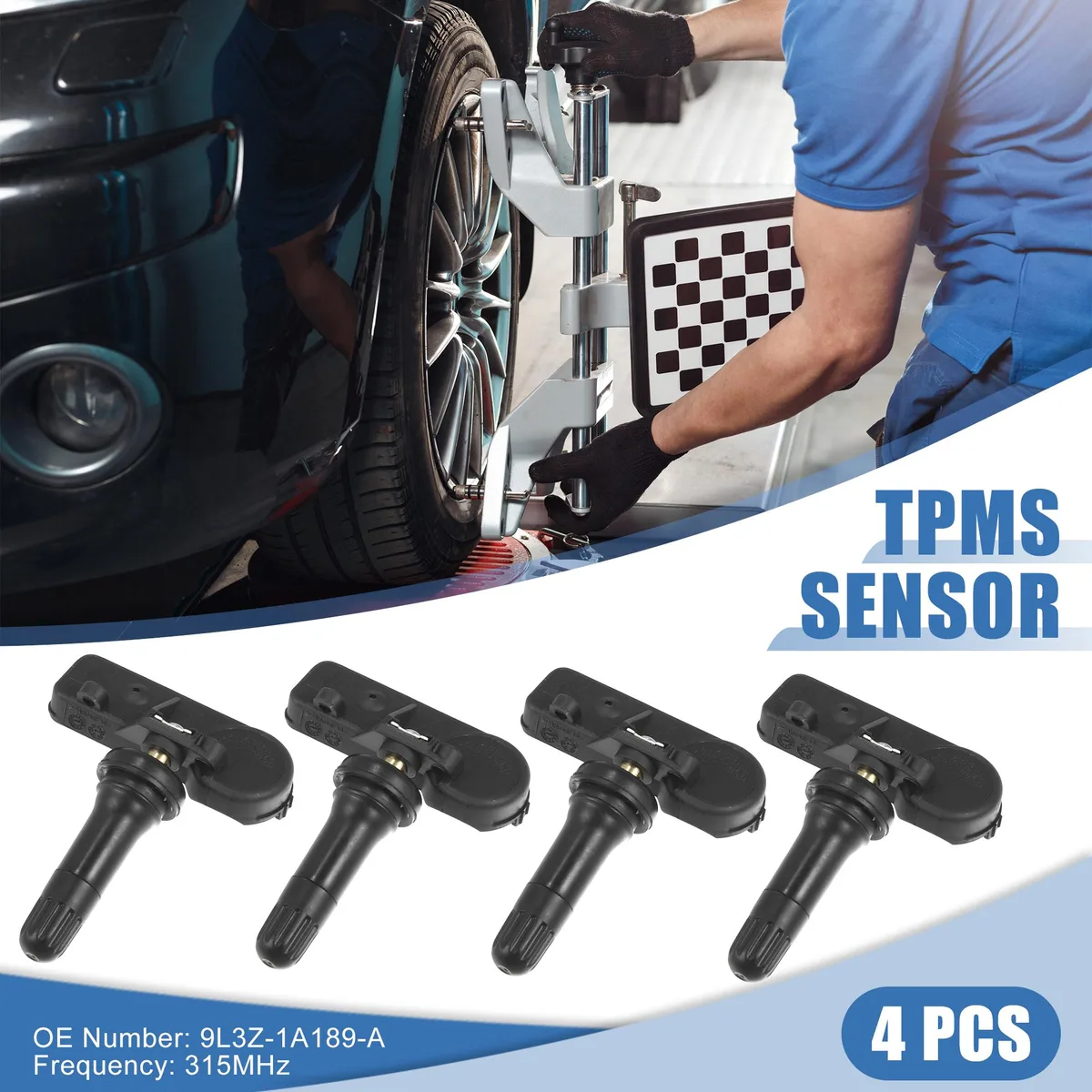 Unique-Bargains Unique-Bargains 9L3Z-1A189-A TPMS Sensor 315MHz 4pcs Ford — product photo