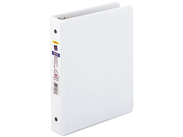 Avery Avery 5806 1" Vinyl Round Ring View Binder White 175 sheets — product photo