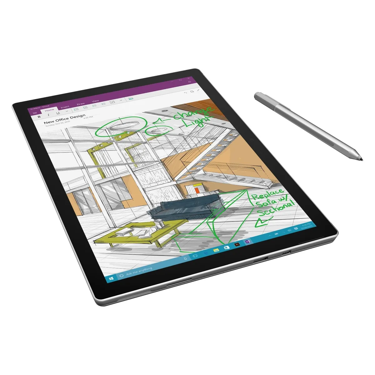 Microsoft Microsoft Surface Pro 4 Tablet 12.3" Core i5-6300U 4GB 128GB Silver — product photo