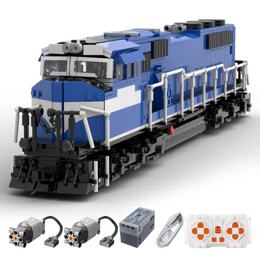 ZITIANYOUBUILD ZITIANYOUBUILD MOC-144909 SD70MAC Conrail Train 2065PCS Dynamic Version Building Set — product photo