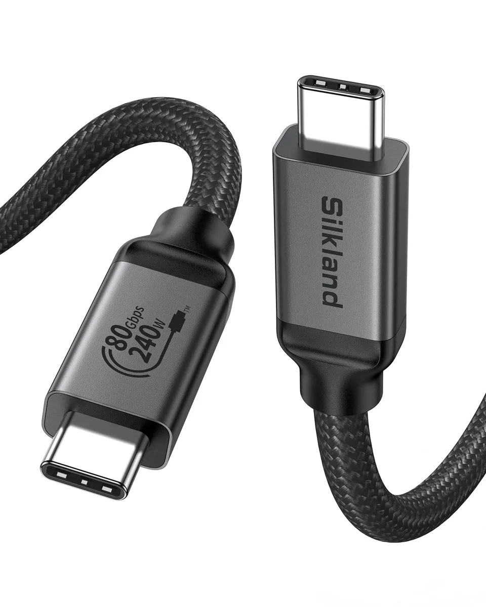  Silkland S3413 80Gbps USB 4 Version 2.0 Thunderbolt cable 5FT — product photo