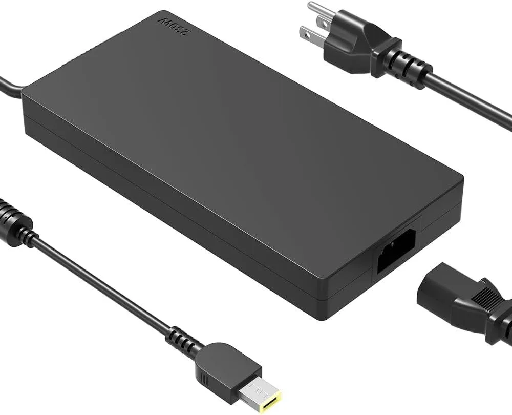 FLEANE FLEANE 230W AC charger square yellow slim tip laptop battery — product photo