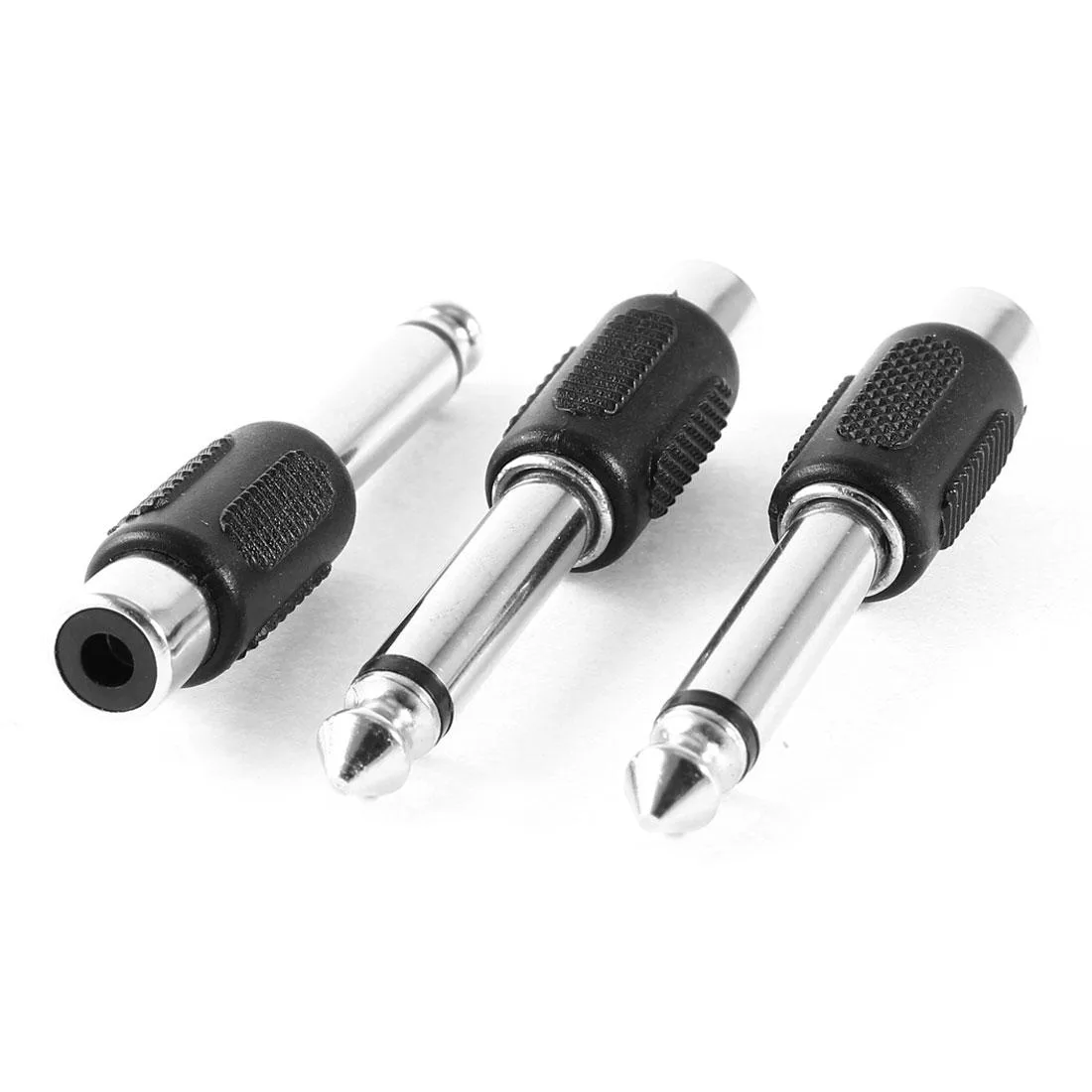 Unique-Bargains Unique-Bargains 3-Piece 6.35mm Mono Male to RCA Female Adapter — product photo