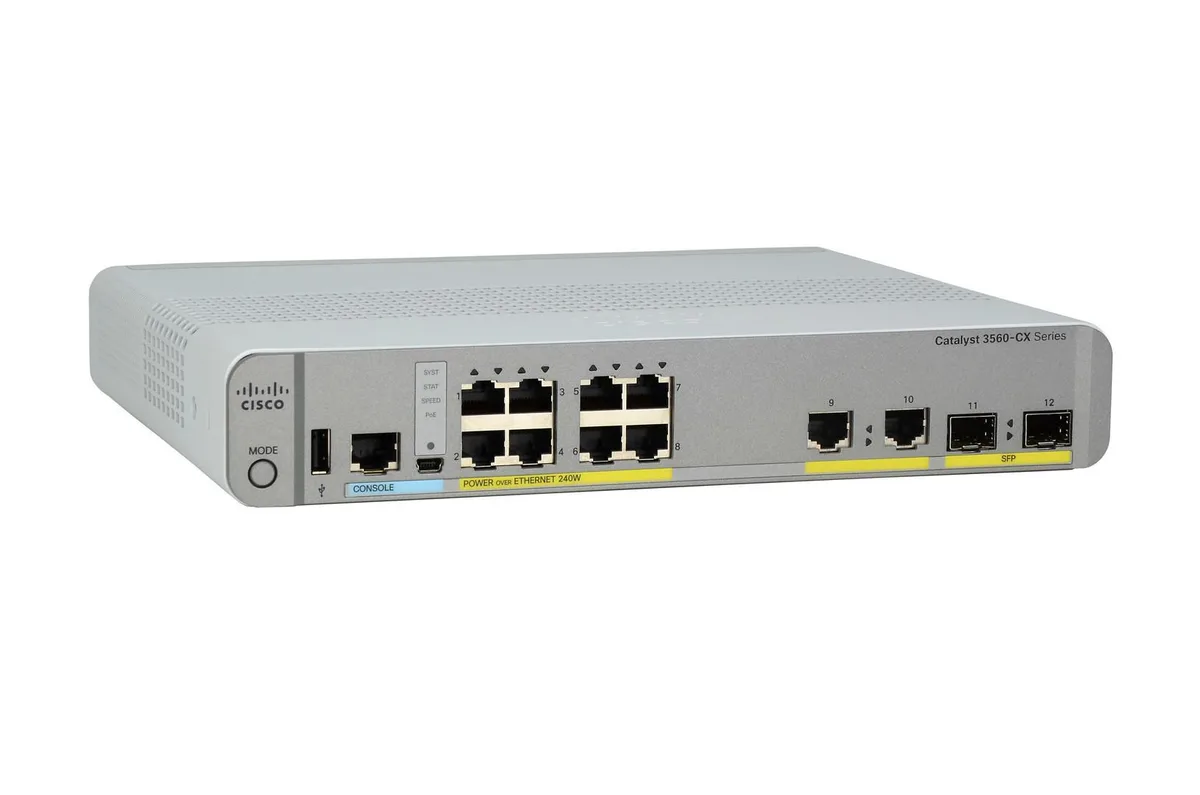EVESKY EVESKY Catalyst 3560CX-8PC-S 8-port managed switch 10/100/1000 PoE+ 240 W 2 SFP — product photo