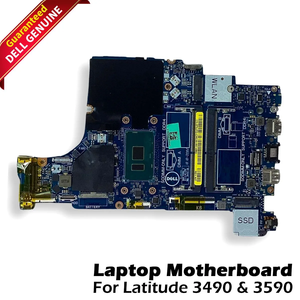 DELL DELL Latitude 3490 3590 Motherboard Core i3-7130U 2.7GHz P6JPD — product photo