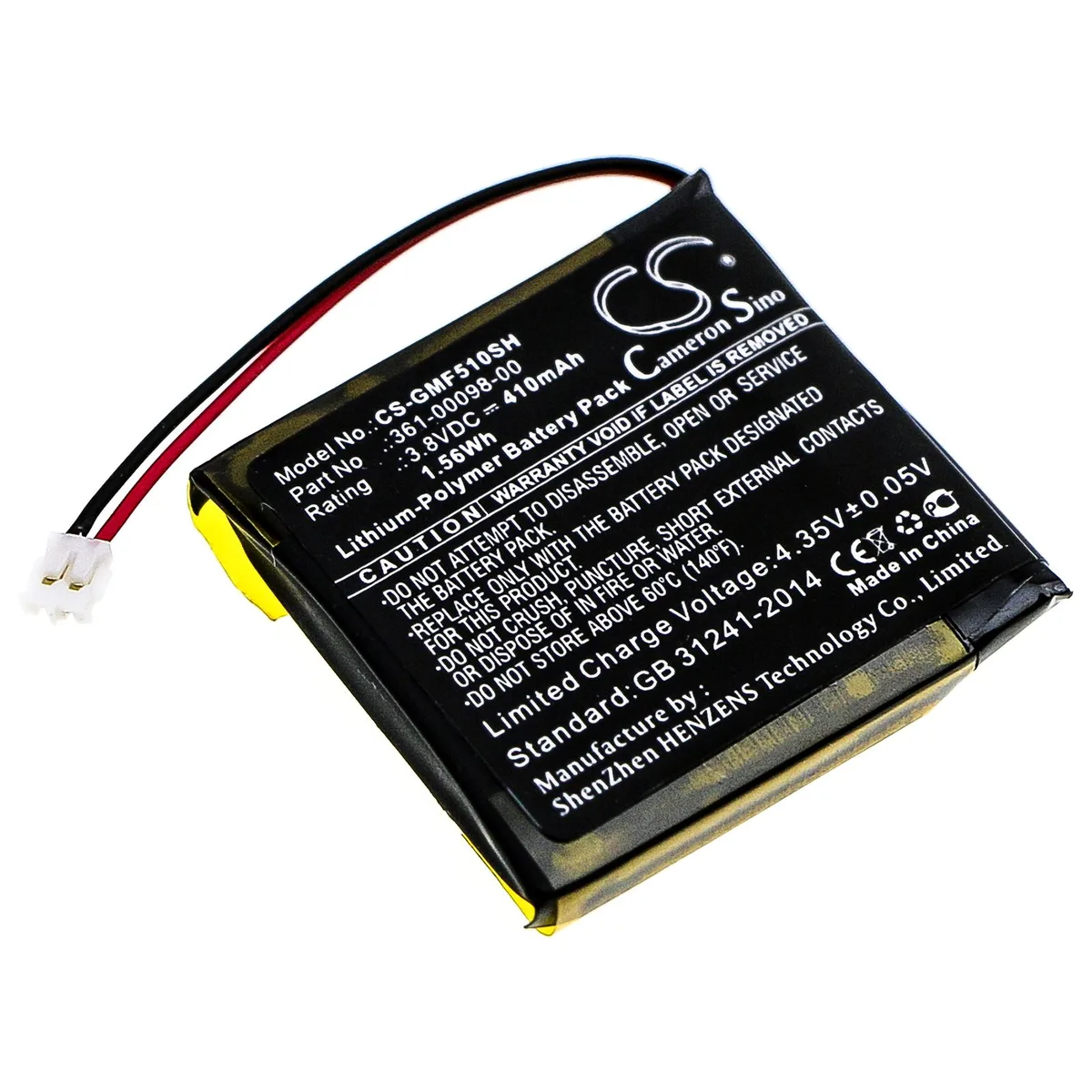 Estry Estry standard battery 500mAh 3.8V for Fenix 5X Plus 361-00098-00 — product photo
