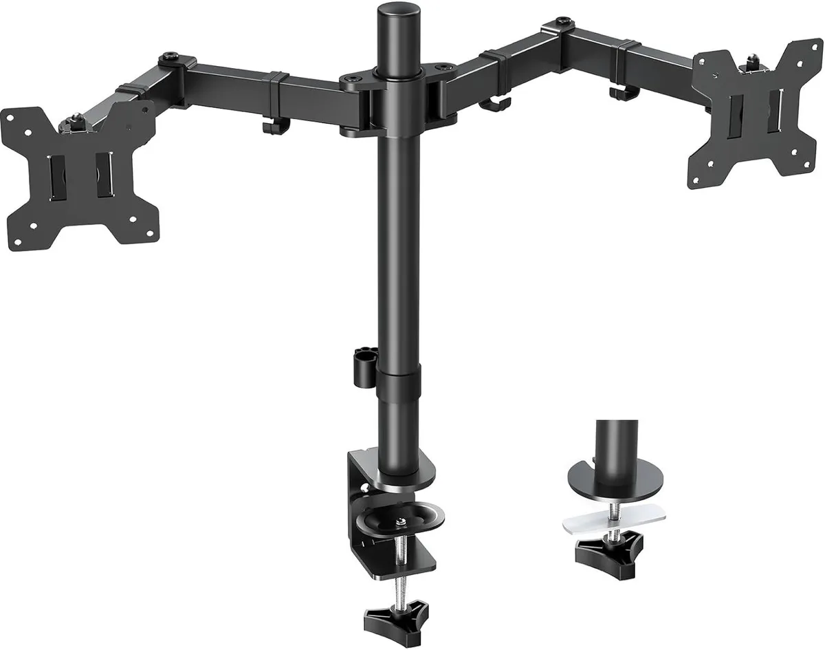 BFKK BFKK Dual Monitor Mount 13-32 Inch 17.6lbs VESA 75x75/100x100mm — product photo