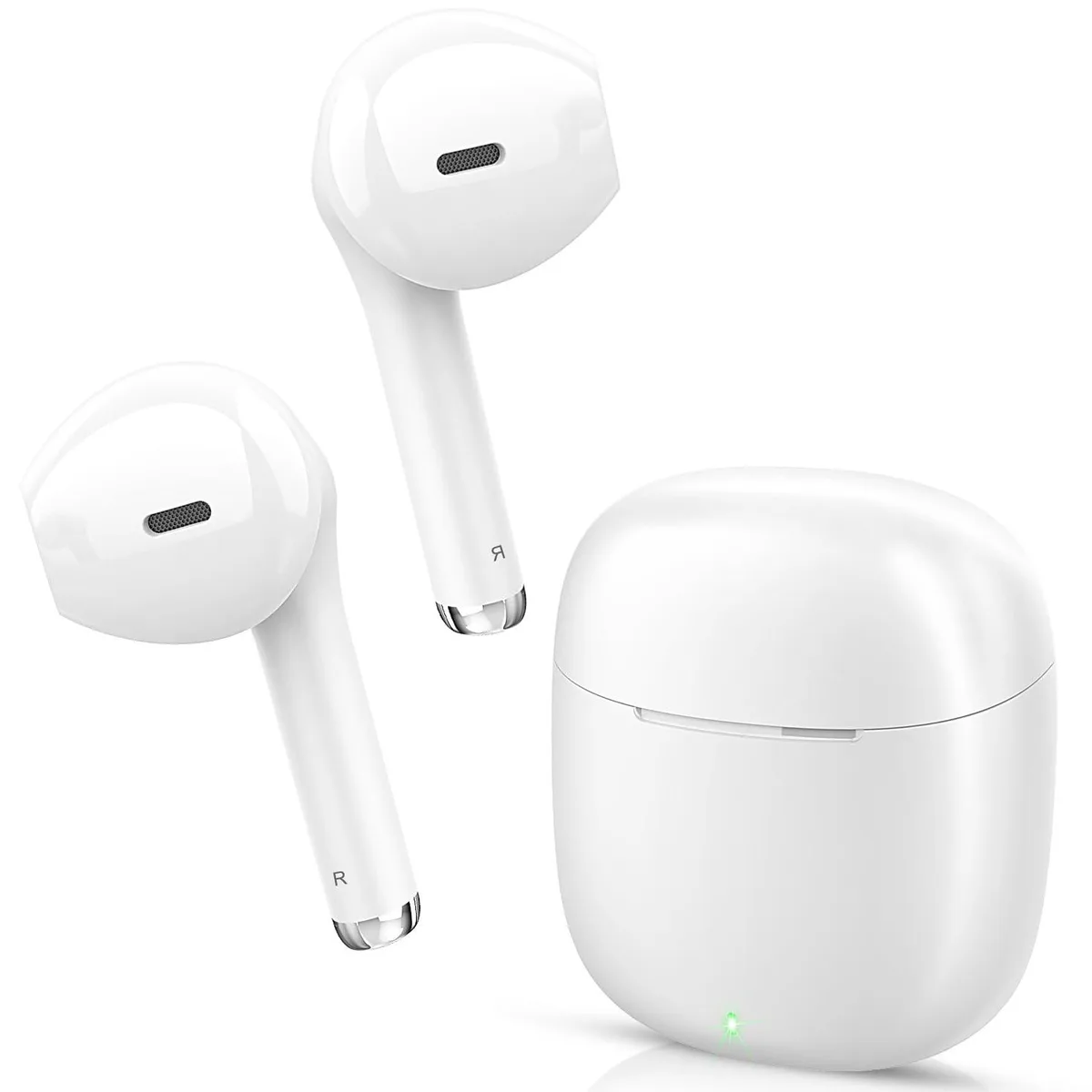  yobola T9 Wireless Earbuds White 5h 10m IPX5 — product photo