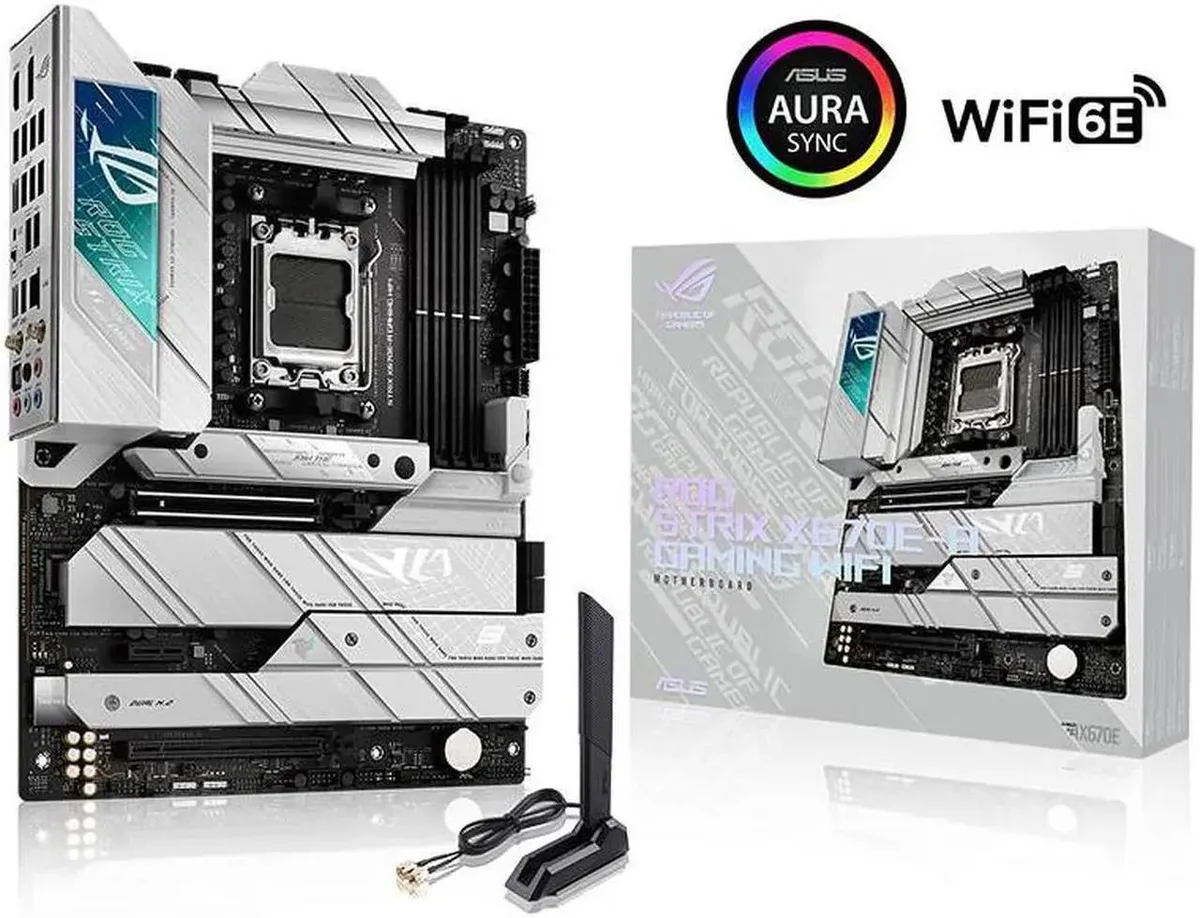 ASUS ASUS ROG STRIX X670E-A GAMING WIFI 6E Snow AMD motherboard — product photo