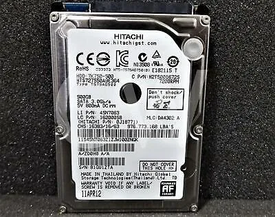 HITACHI HITACHI HTS727550A9E364 500GB 2.5" SATA HDD accessory — product photo