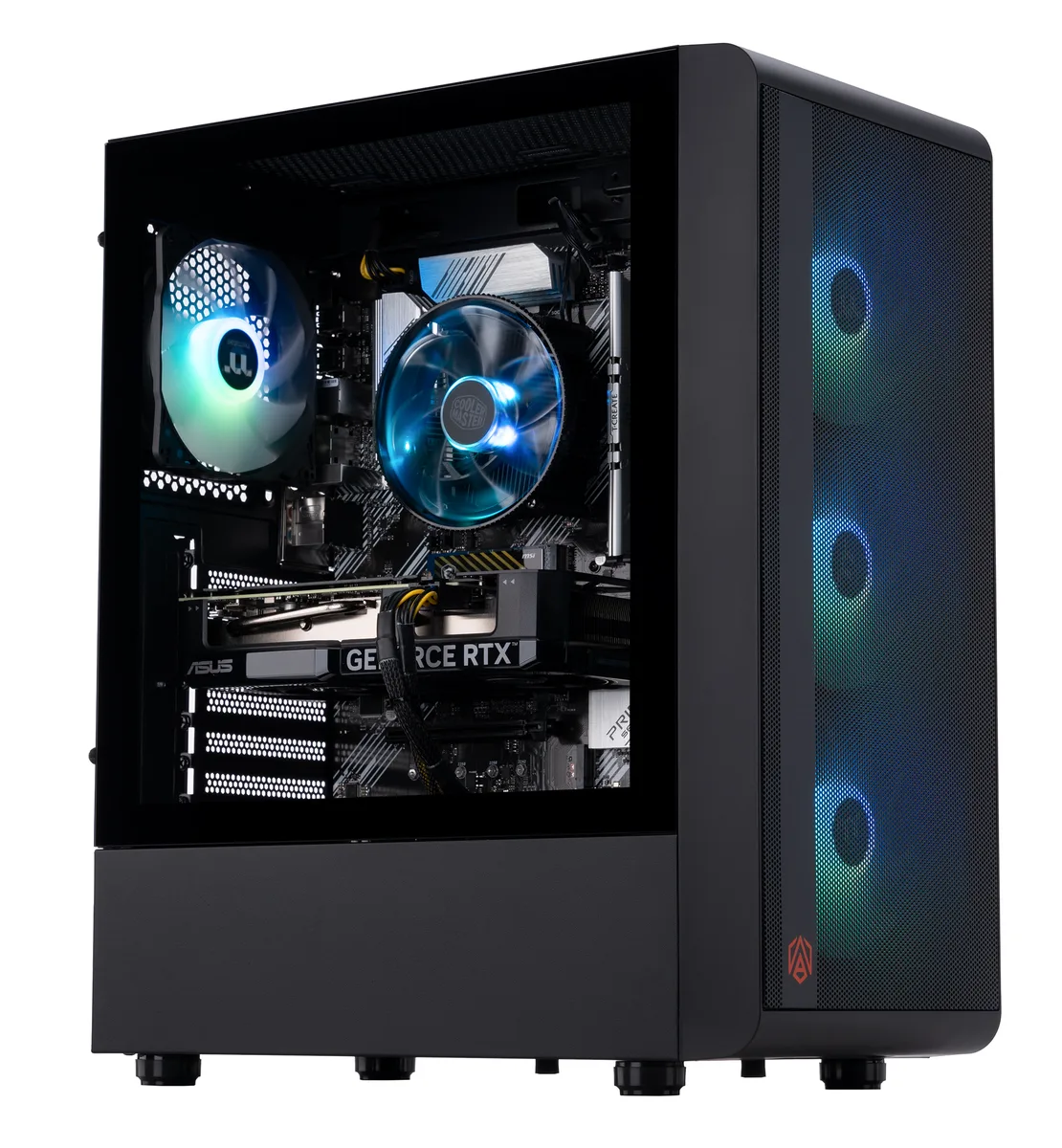 ABS ABS ASR5700X4060TI gaming PC Ryzen 7 5700X RTX 4060 Ti 32GB DDR4 1TB NVMe — product photo