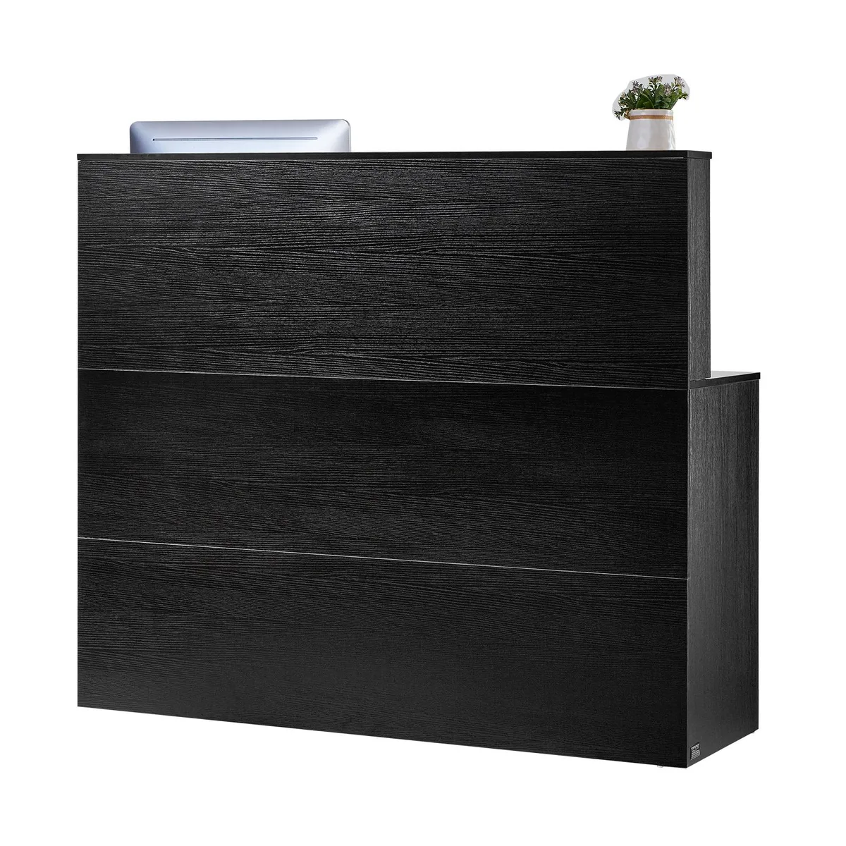 VEVOR VEVOR Reception Desk 55.12in L-Shaped Black — product photo