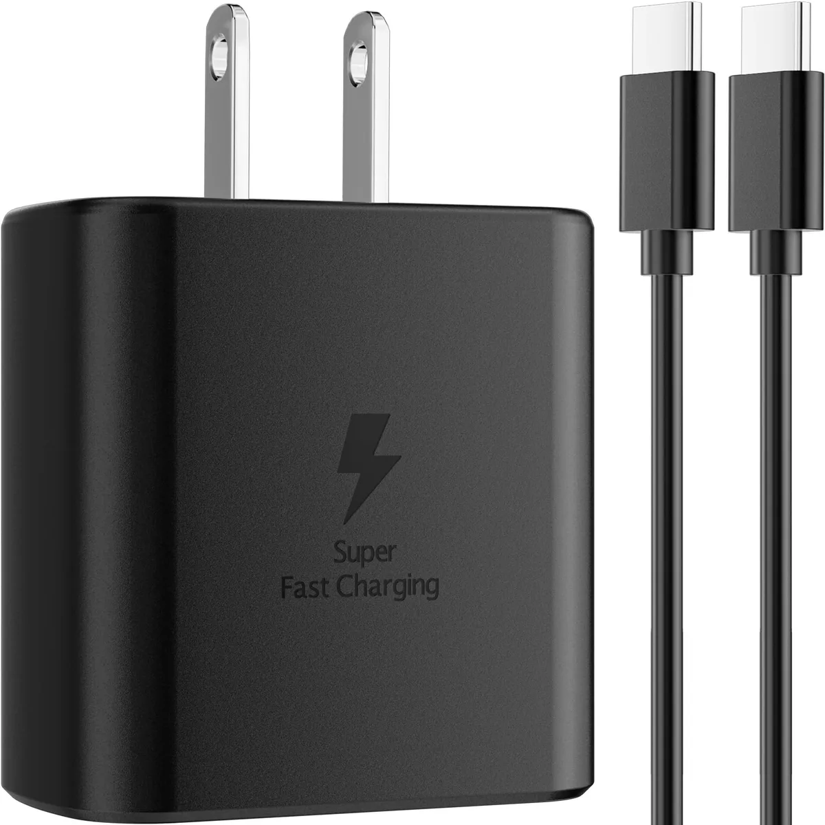 No Sew No Sew 45W USB-C Fast Charger 6ft Cable Samsung S26 S25 S24 S23 S22 S21 S20 Note 10 — product photo
