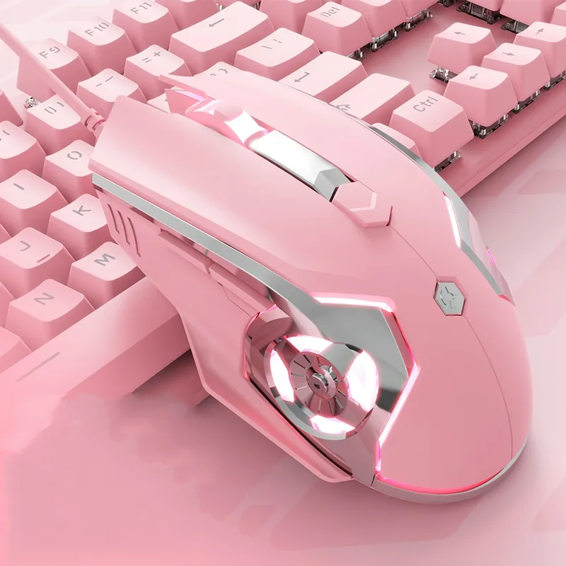 A-jazz A-jazz AJ120 Pro 3200DPI Pink Wireless Gaming Mouse — product photo