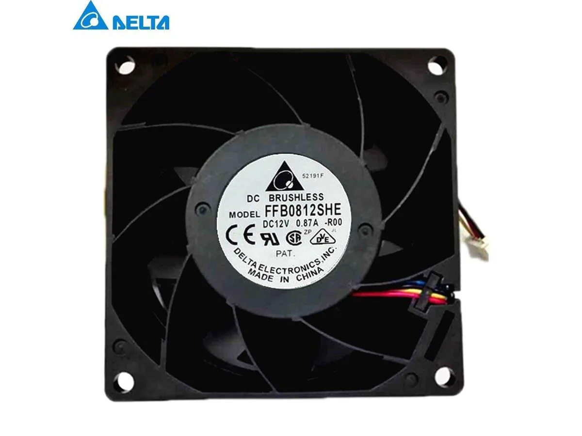 Fans Fans FFB0812VHE 80x80x38mm 12V .57A ball bearing case fan — product photo