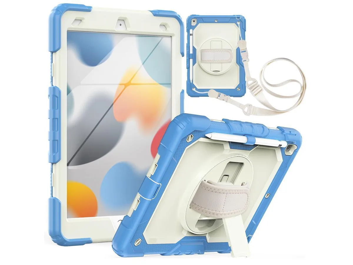 BONAEVER BONAEVER 10.2 inch iPad 9th 8th 7th Gen Case with Screen Protector Pencil Holder Stand Shoulder Strap — product photo