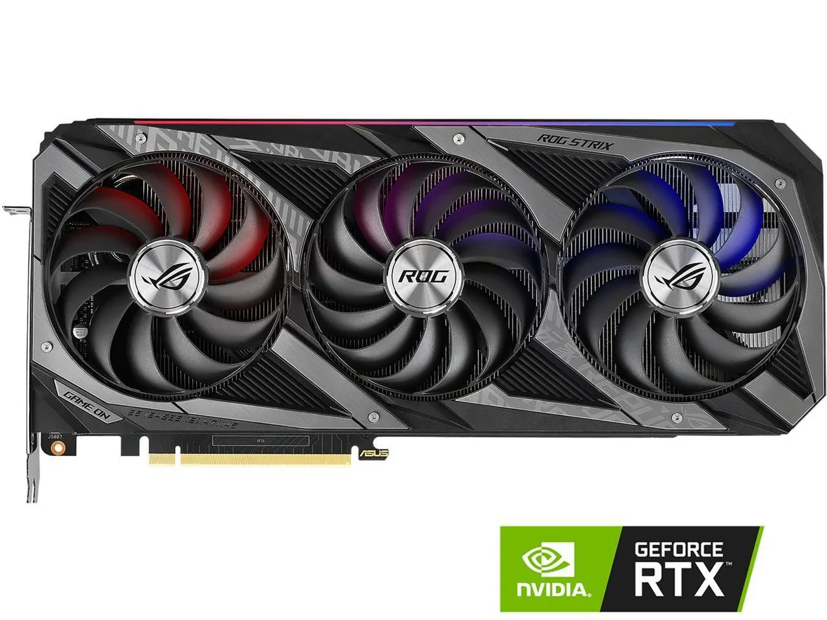 ASUS ASUS ROG Strix GeForce RTX 3070 O8G V2 Gaming LHR graphics card — product photo