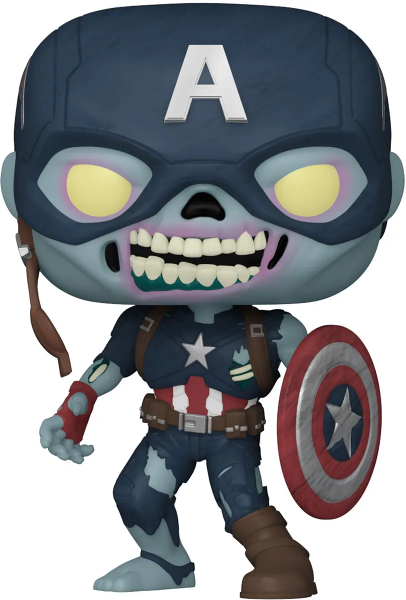 Funko Funko 57375 Pop! Marvel What If? Zombie Captain America action figure — product photo