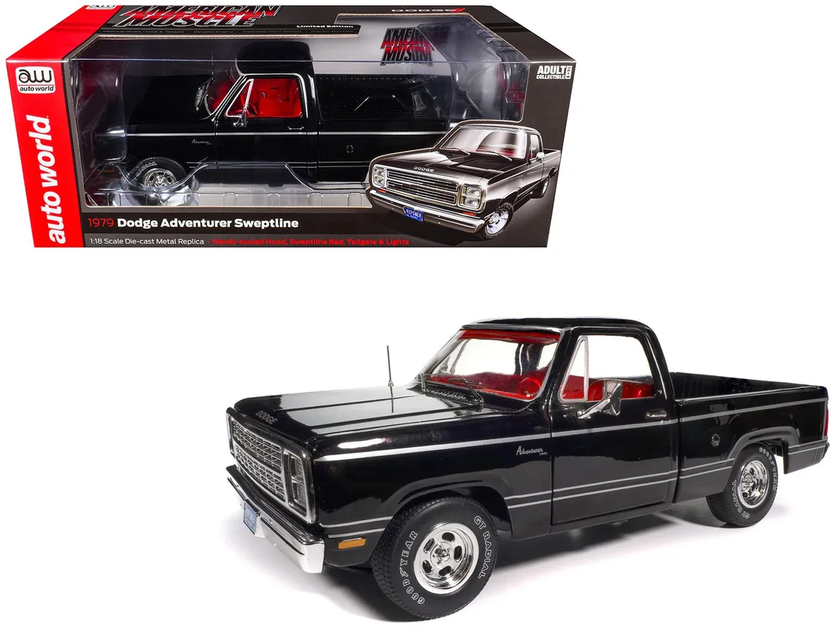 auto world Auto World AMM1355 1979 Dodge Adventurer Sweptline 1/18 Diecast hobby collectible — product photo