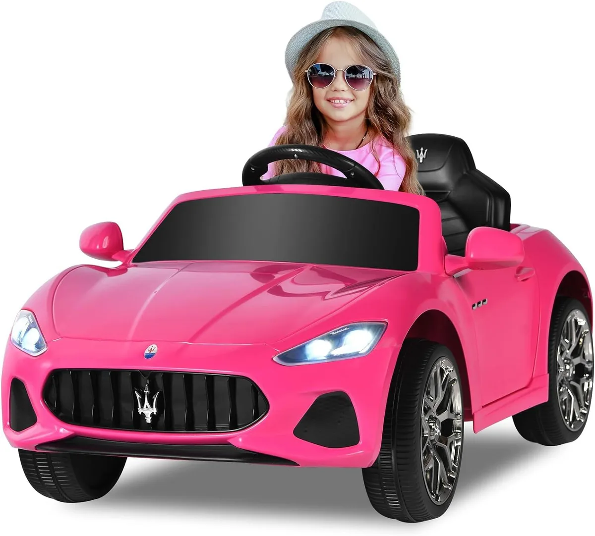 usbroway usbroway Licensed Maserati Gran Cabrio 12V Kids Ride On Car Pink — product photo