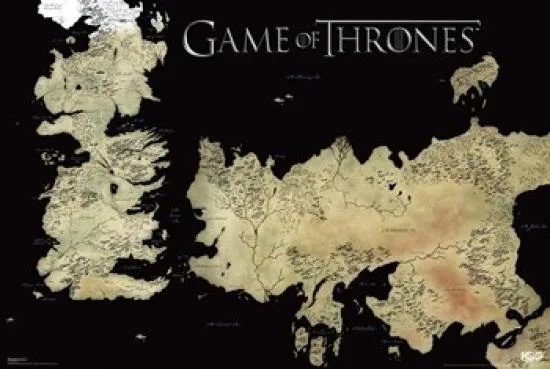 Posterazzi Posterazzi PYRPAS0350 Game of Thrones Map of Westeros Poster 36x24 covering — product photo