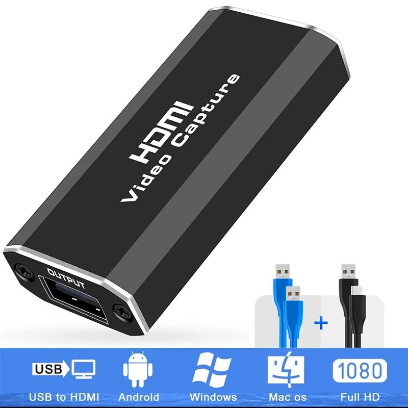 ESTONE ESTONE OZC2 video capturing device 1080P 60FPS 4K input Black — product photo