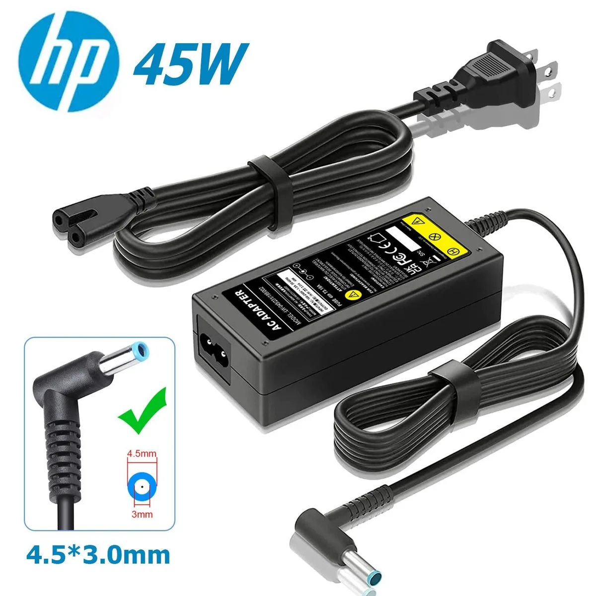 RAYBESTOS UNBRANDED RAYBESTOS UNBRANDED 45W AC Adapter 19.5V 2.31A 4.5*3.0mm — product photo
