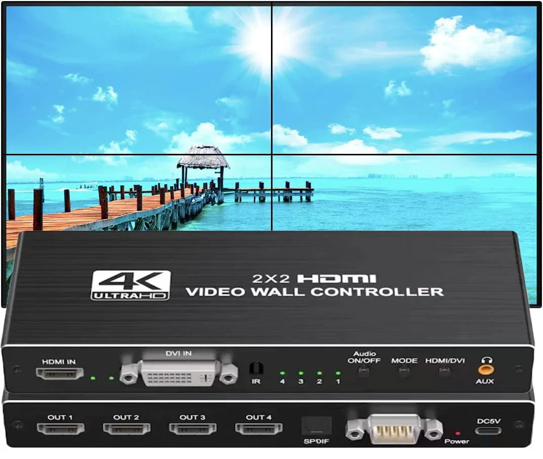 ESTONE ESTONE OZP1 2x2 HDMI Video Wall Controller 1080P@60Hz — product photo