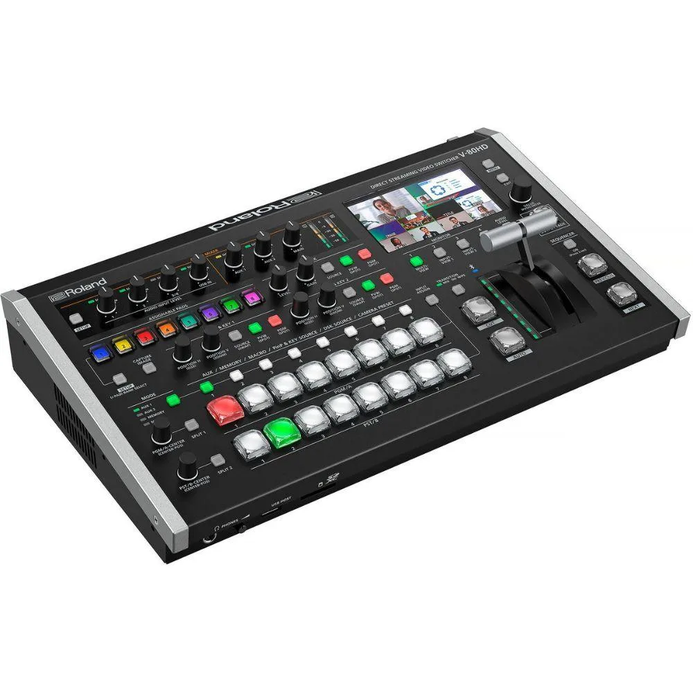 Roland Roland V-80HD 4 HDMI 4 SDI Video Switcher 28-Channel Audio Bluetooth 5.0 — product photo