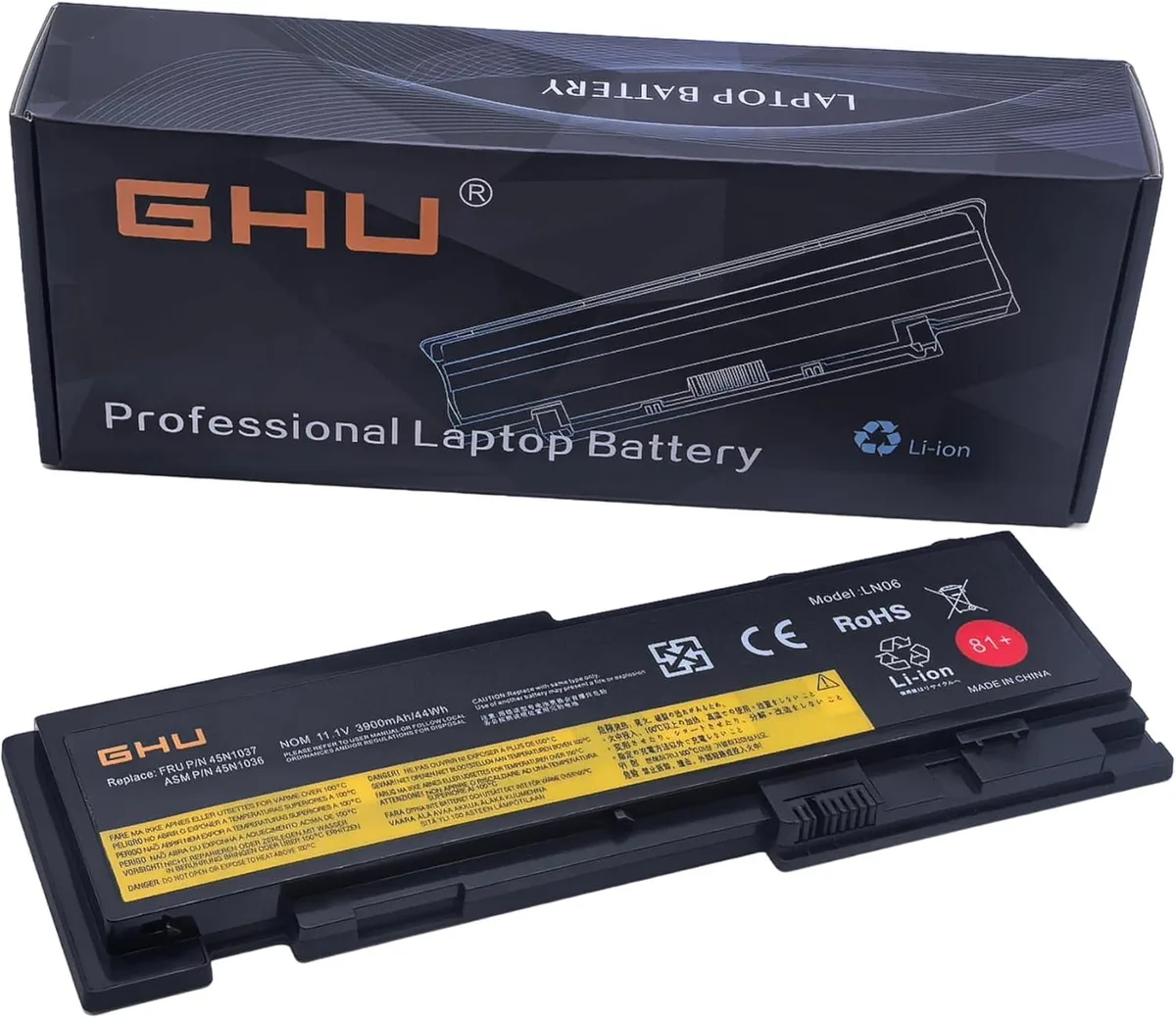 PISKEKAT PISKEKAT 81+ 11.1V 44W 6-Cell Laptop Battery for ThinkPad T420s T430s — product photo
