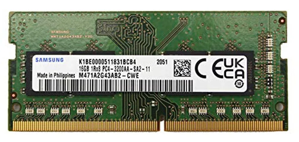 SAMSUNG SAMSUNG 16GB DDR4 3200 SODIMM CL22 1.2V M471A2G43AB2-CWE — product photo