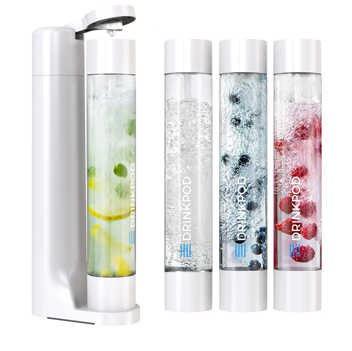 Drinkpod LLC Drinkpod LLC DPFZPOD1KW FIZZpod Soda Maker White specialty appliance — product photo