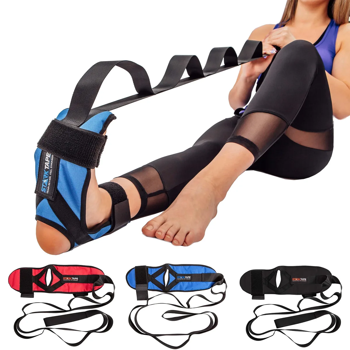  Starktape Foot and Leg Stretcher Blue One Size — product photo