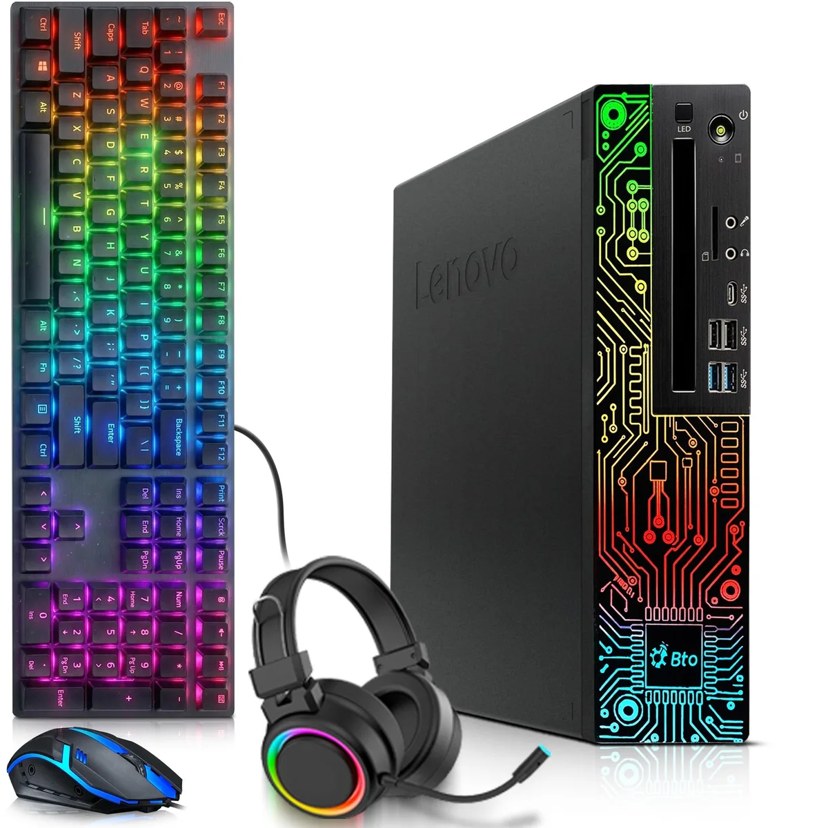 Lenovo Lenovo i5-8500 16GB 512GB GT 1030 desktop PC — product photo