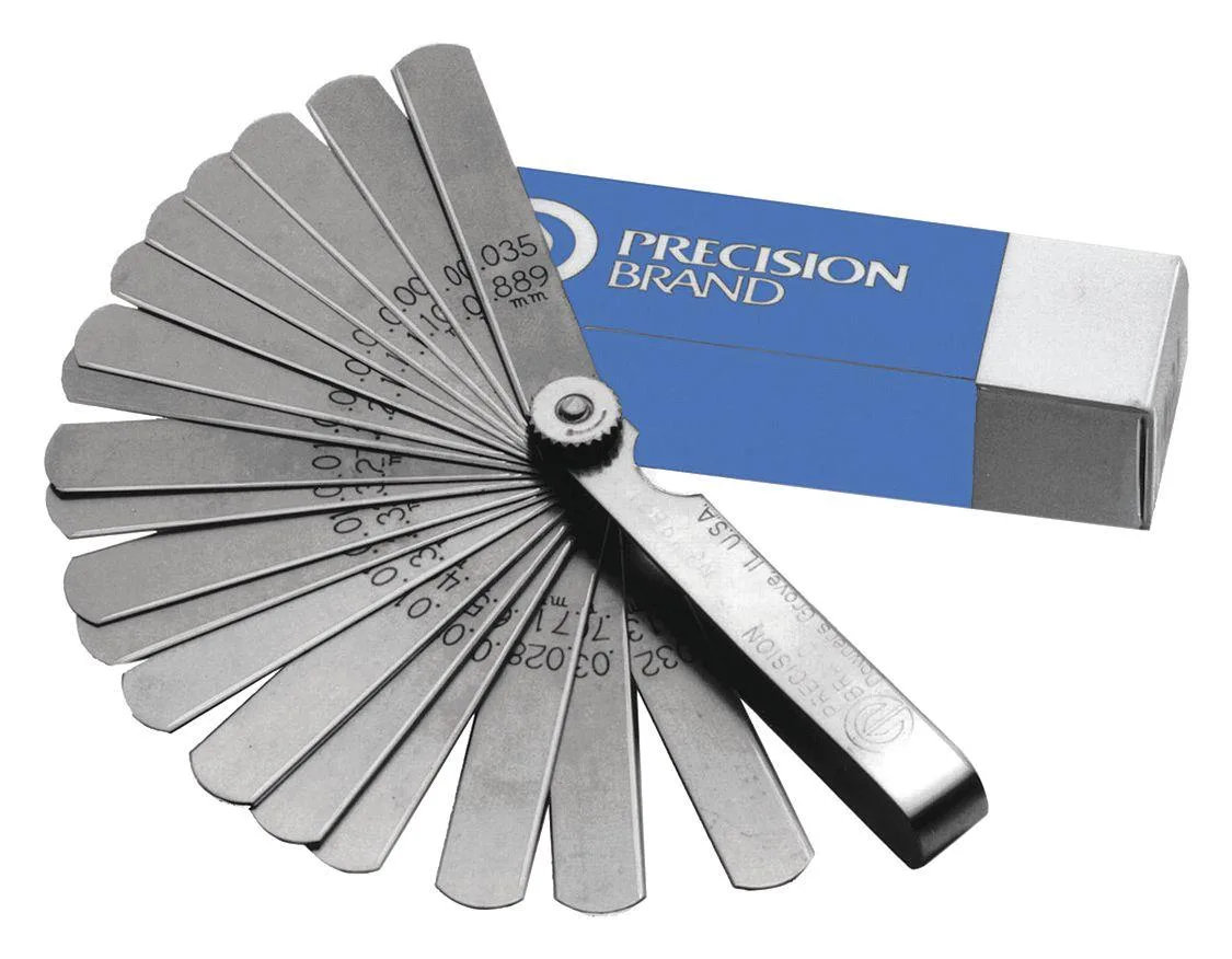 PRECISION PRECISION 19821 Feeler Gauge High Carbon Steel Assortment — product photo